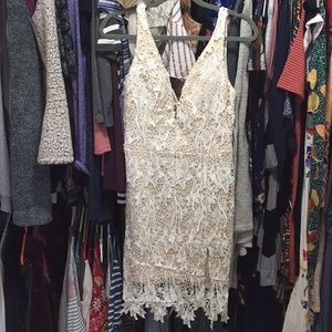 Sexy White crochet dress